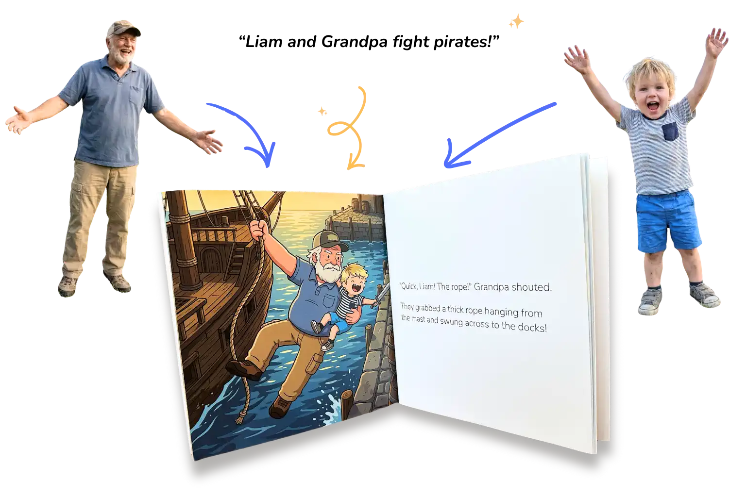 Real family transformed into storybook characters